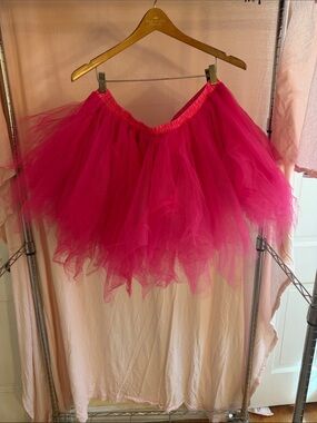 Hot Pink Tulle Tutu Skirt - Women's